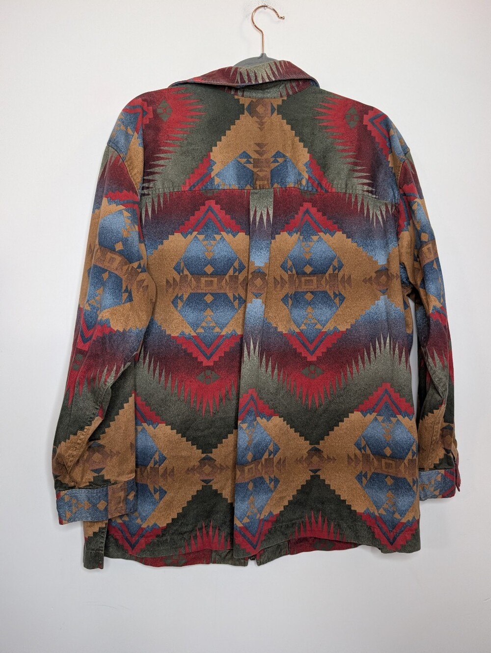 Jones New York Sport Southwestern Aztec Print Zip Front Jacket 2X Boho Western - Picture 4 of 4